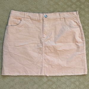 Rue 21 Blush pink corduroy skirt. L